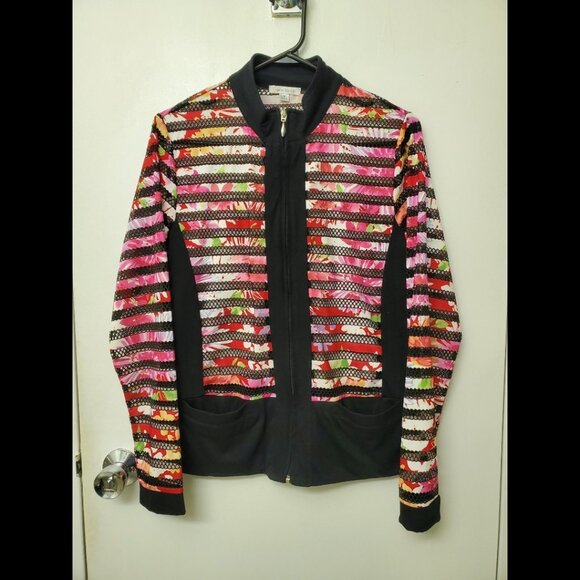 ERM London Colorful Golf Sweater (m) - Picture 1 of 4